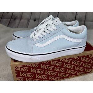 VANS Old Skool Light Blue Suede Lace Up 8.0 Men/9.5 Women EUC